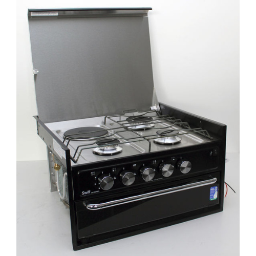 3 Gas Burner & 1000w element Grill